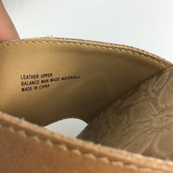 BOC Leather Slip On Heel Corkscrew Mules Size 11 - Picture 8 of 11